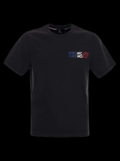 Moncler Grenoble Logo T-Shirt Navy