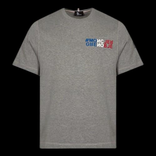 Moncler Grenoble Logo T-Shirt Grey