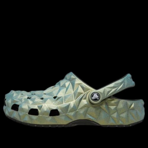 Crocs Classic Iridescent Geometric Clog 'Green'