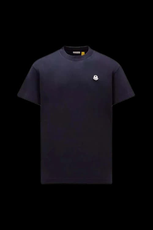 Moncler x Palm Angels Logo Patch T-Shirt Navy Blue