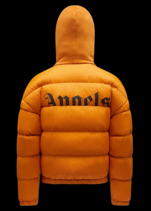 Moncler x Palm Angels Padded Hoodie Orange