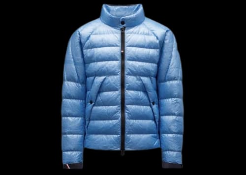 Moncler Mascognaz Short Down Jacket Light Blue