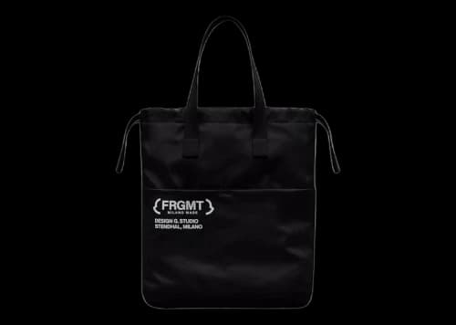 Moncler Hiroshi Fujiwara x Fragment Logo Tote Bag Black