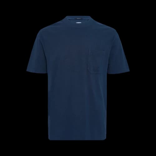 C.P. Company 24/1 Piquet Pigment Dyed Short-Sleeve T-Shirt 'Midnight Navy'
