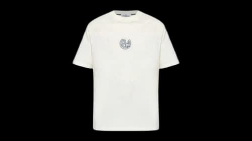 Stone Island Organic Cotton Jersey T-shirt Ivory