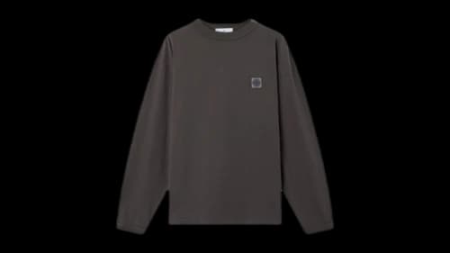 Stone Island Combed Organic Cotton Jersey 2100024 T-shirt Lead Grey