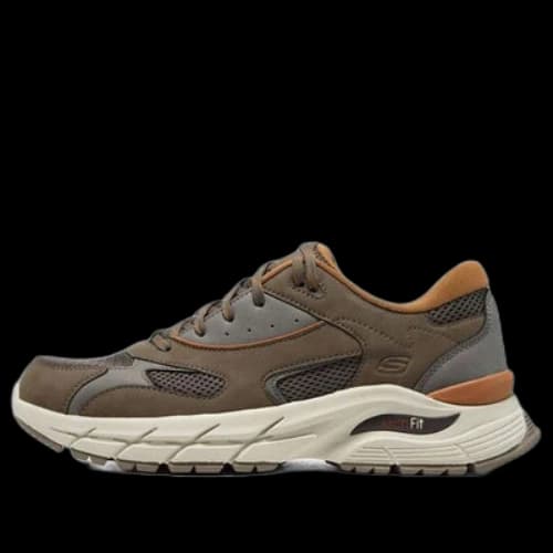 Skechers Arch Fit Baxter 'Brown Grey Yellow'