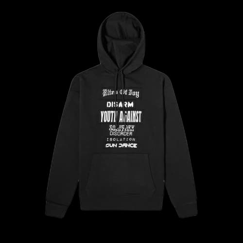 Raf Simons Regular Fit Rites Of Joy Hoodie 'Black'