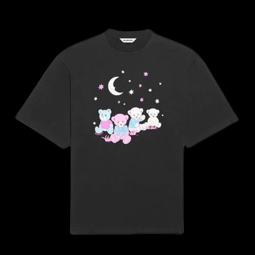 Balenciaga Love Bear Womens Oversized T-Shirt Black
