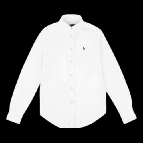 Polo Ralph Lauren Long-Sleeve Oxford Shirt 'White'