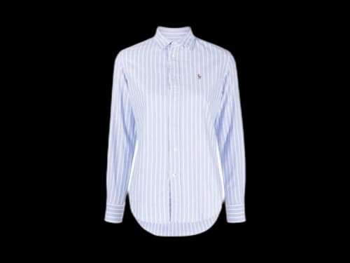 Polo Ralph Lauren 40/1 Ctn Oxford-Ls Crlte St-Long Sleeve-Button Front Shirt Hib/White