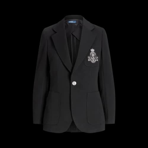 Polo Ralph Lauren Double Knit Wool Blazer 'Polo Black'