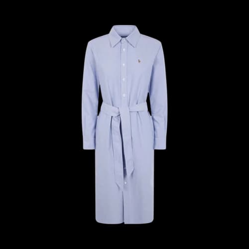 Polo Ralph Lauren Long-Sleeve Shirt Dress 'Blue'