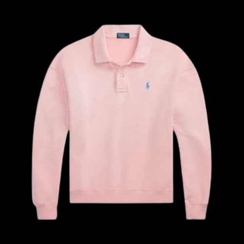 Polo Ralph Lauren Island Fleece Long-Sleeve Sweatshirt 'Pink/Sand'