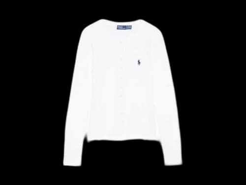 Polo Ralph Lauren Long Sleeve Cardigan White