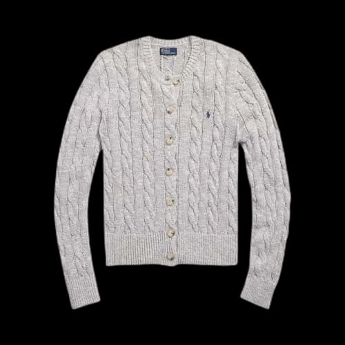 Polo Ralph Lauren Long Sleeve Cardigan Light Nckel Cream