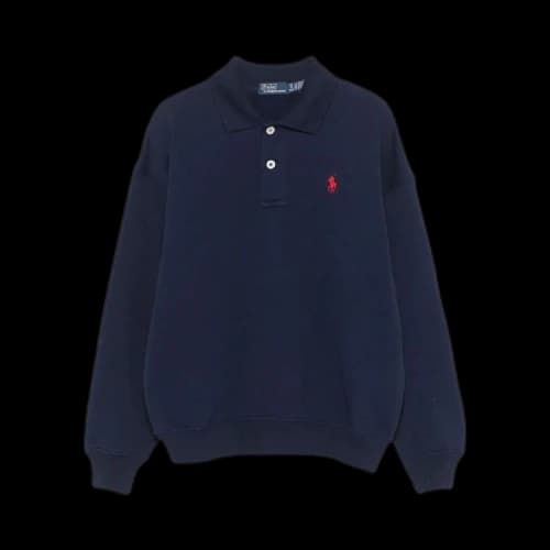 Polo Ralph Lauren Polo Collar Sweatshirt 'Navy'
