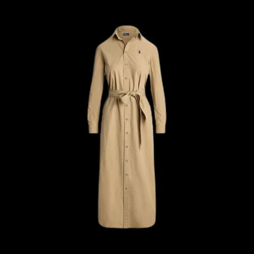 Polo Ralph Lauren Long-Sleeve Day Dress 'Khaki'