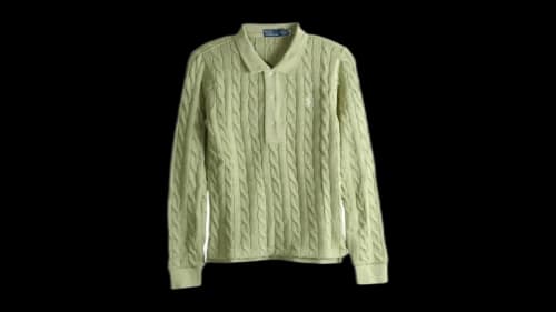 Polo Ralph Lauren Women's Cotton Long Sleeve Polo Shirt Green