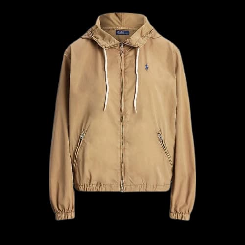 Polo Ralph Lauren Twill Hooded Jacket 'Cafe Tan'