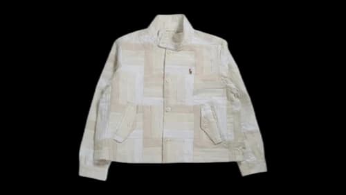Polo Ralph Lauren Women's Lined Windbreaker Cream Multi