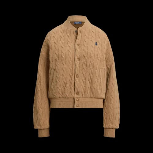 Polo Ralph Lauren Bomber Coat 'Camel Melange'