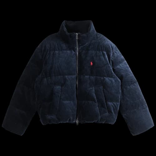 Polo Ralph Lauren Wale Corduroy Puffer Coat 'Navy'