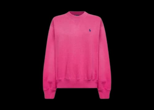 Polo Ralph Lauren Long Sleeve Crew Neck Sweatshirt Accent Pink
