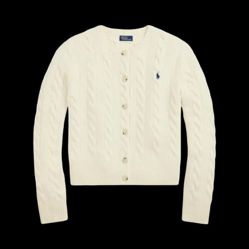 Polo Ralph Lauren Women's Sweater Cardigan Authentic Cream