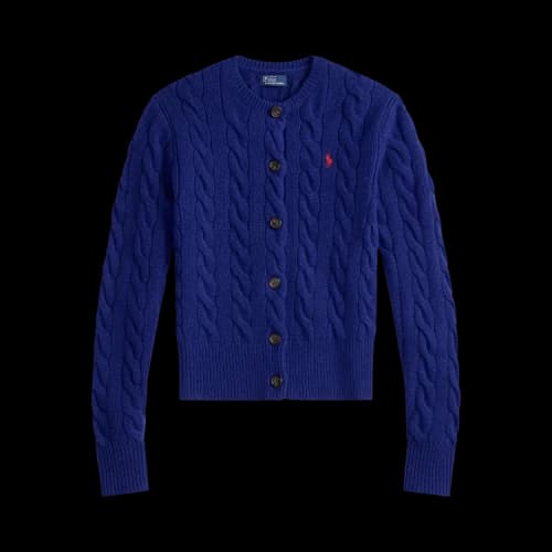 Polo Ralph Lauren Long-Sleeve Crew Neck Cardigan Sweater 'Winter Night Navy'