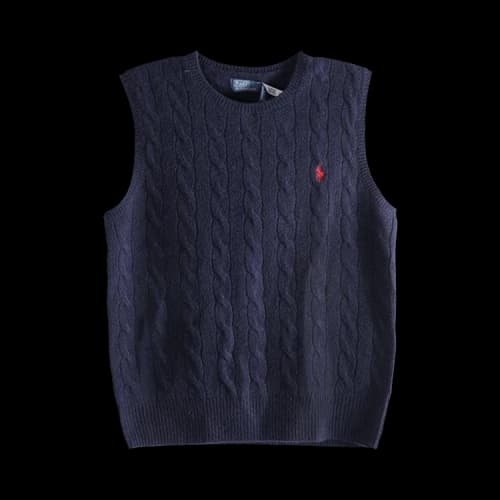 Polo Ralph Lauren Sleeveless Crew Neck Pullover Sweater 'Hunter Navy'