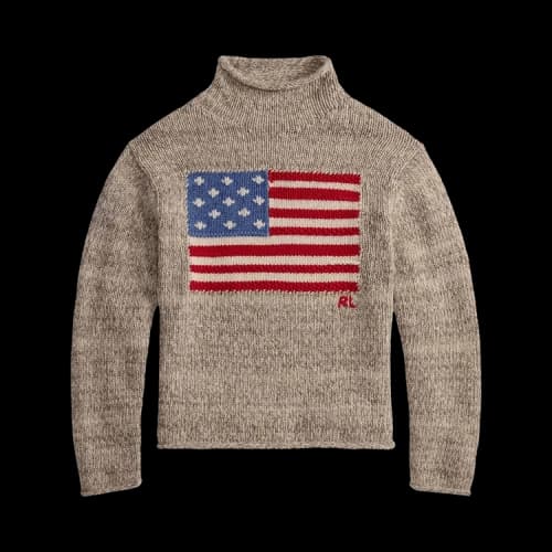 Polo Ralph Lauren Blend Long-Sleeve Turtleneck Pullover Sweater 'Natural'