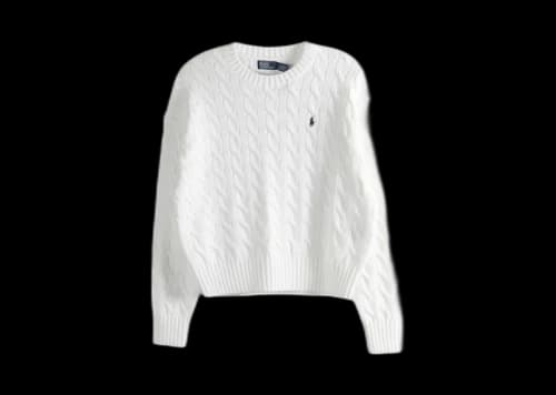 Polo Ralph Lauren Long Sleeve Crew Pullover Sweater White