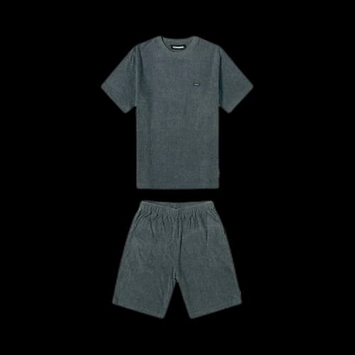 Neighborhood Pile Set Up Tee And Short Set 'Charcoal'