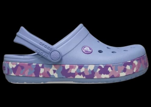 Crocs Crocband Glow Confetti Band Clog Blue Haze Multi (Kids)