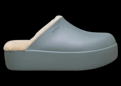 Crocs Dylan Platform Lined Clog Concrete Sandstone (Women's)