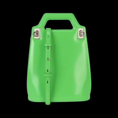 Ferragamo Micro Wanda Patent Leather Shoulder Bag 'Green'