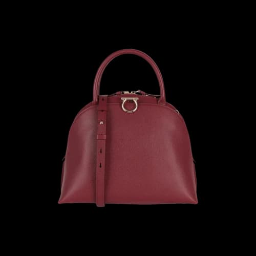 Ferragamo Gancini Medium Top Handle Bag 'Red'