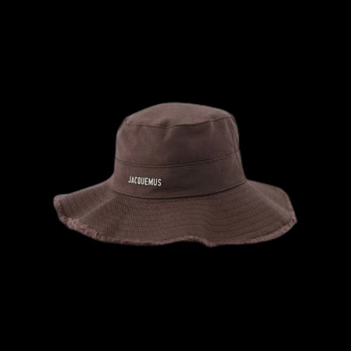 Jacquemus Le Bob Artichaut Large Brim Bucket Hat Brown