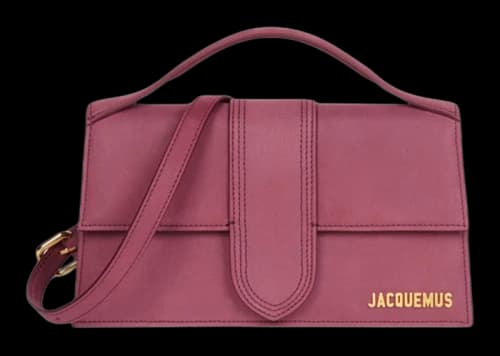 Jacquemus Le Grand Bambino Crossbody Flap Bag Burgundy