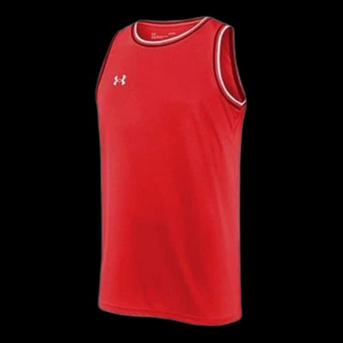 Under Armour Logo Basketball Jersey 'Red White'
