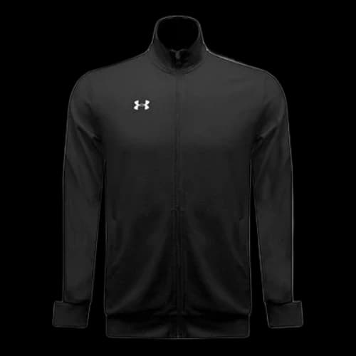 Under Armour Logo Printing Contrasting Colors Knit Sports Jacket Black
