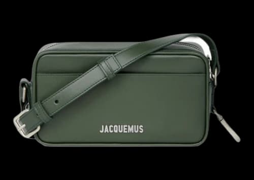 Jacquemus Le Baneto Strap Pochette Bag Dark Green