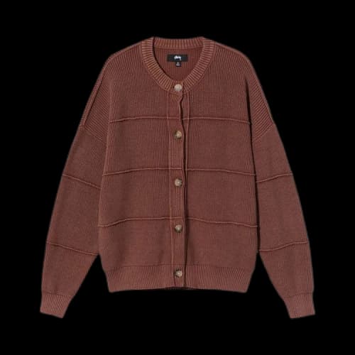Stussy Lune Inside Out Cardigan 'Copper'