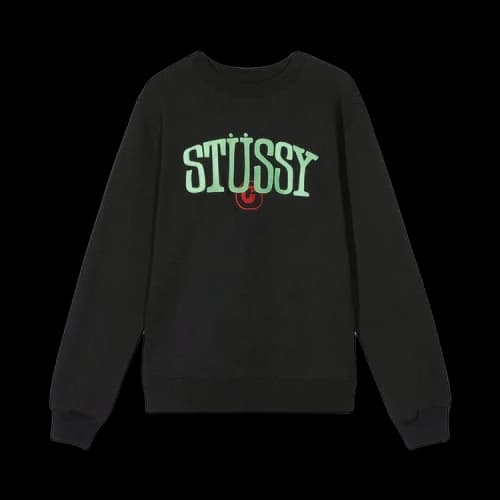 Stussy C Fleece Crew 'Black'