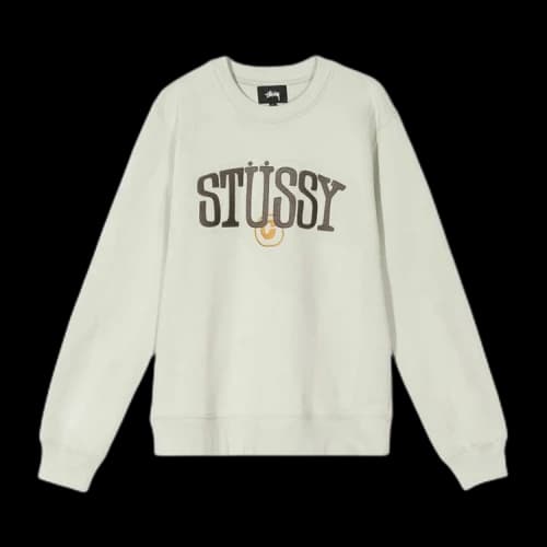 Stussy C Fleece Crew 'Stone'