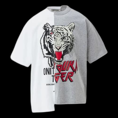 Onitsuka Tiger Graphic T-shirt 'White Grey'