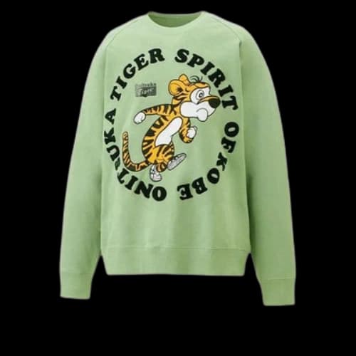 Onitsuka Tiger Logo Sweater 'Green'