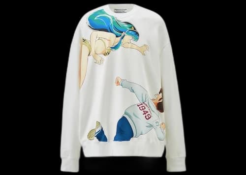 ASICS x Urusei Yatsura Crewneck Sweatshirt White