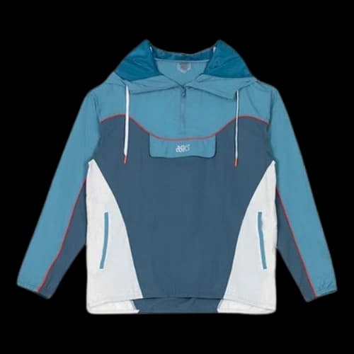 ASICS x SAYHELLO Series Contrasting Colors Zipper Jacket Couple Style Blue